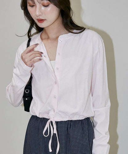 抽繩設計 針織開衫