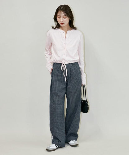 抽繩設計 針織開衫