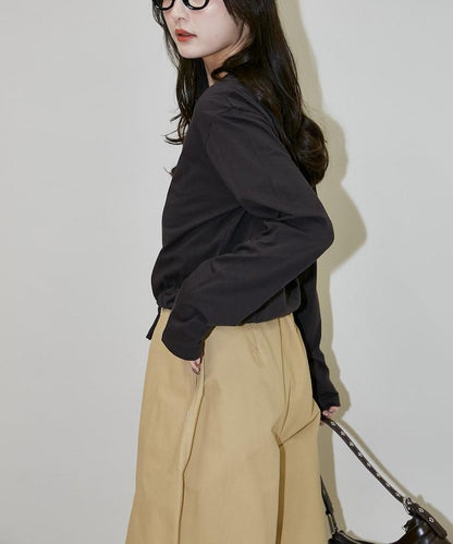 抽繩設計 針織開衫