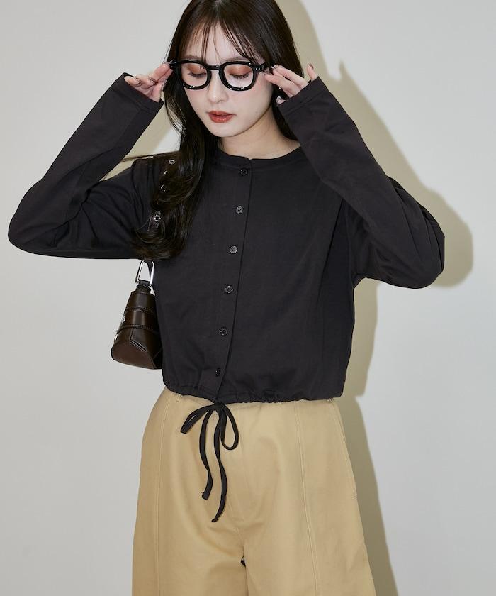 抽繩設計 針織開衫