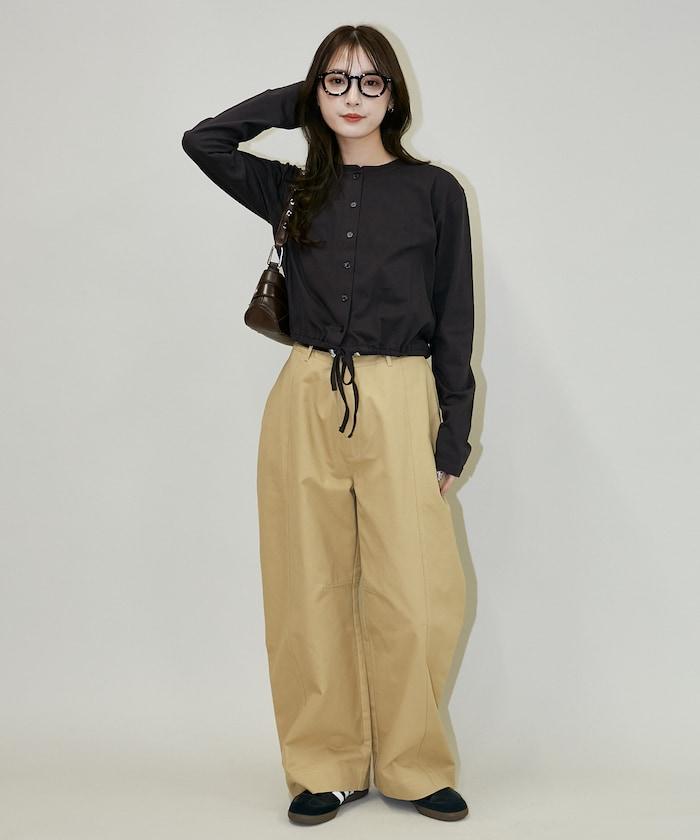 抽繩設計 針織開衫