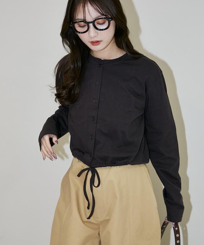 抽繩設計 針織開衫