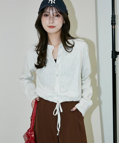 抽繩設計 針織開衫