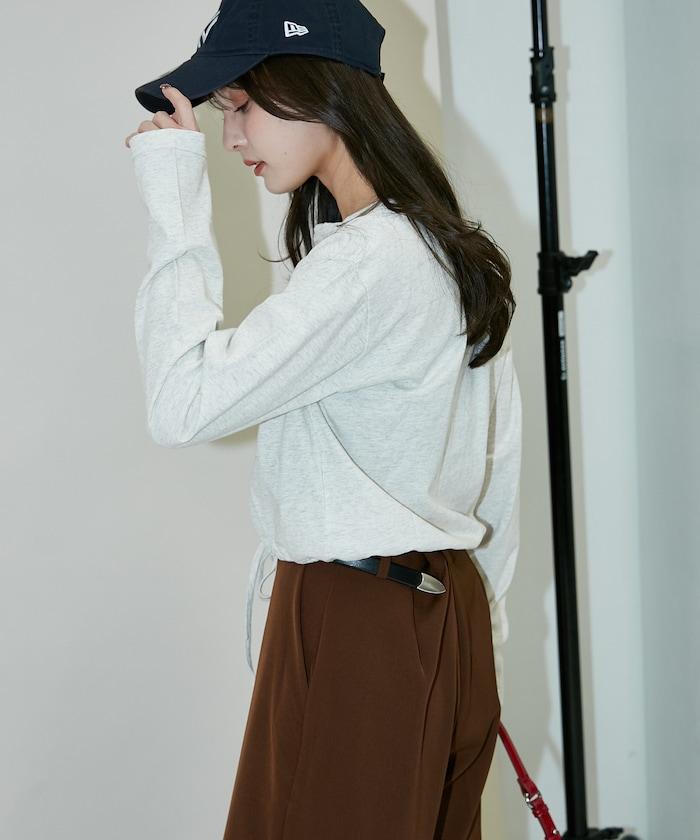 抽繩設計 針織開衫