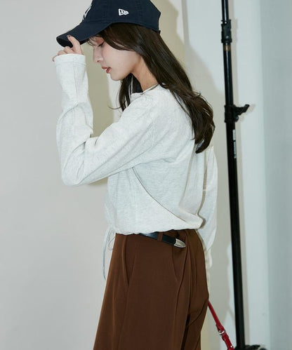 抽繩設計 針織開衫