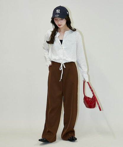 抽繩設計 針織開衫