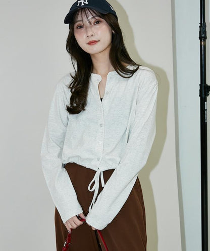 抽繩設計 針織開衫