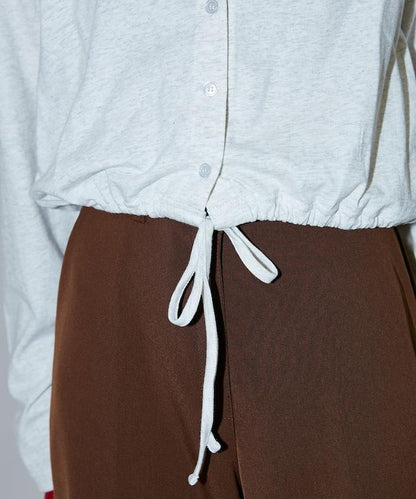 抽繩設計 針織開衫