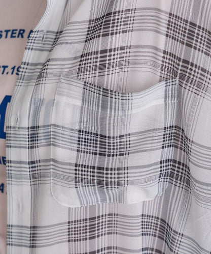 漸變透視格紋襯衫