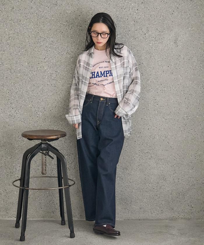 漸變透視格紋襯衫