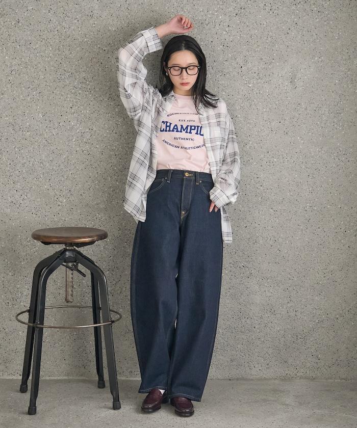 漸變透視格紋襯衫