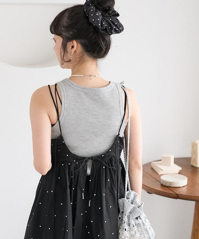 印度風亮片點點刺繡 後背開口 罩杯吊帶上衣（可搭配成套）