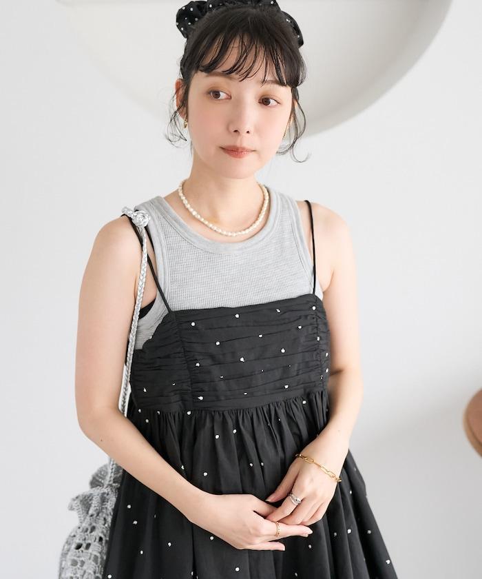 印度風亮片點點刺繡 後背開口 罩杯吊帶上衣（可搭配成套）