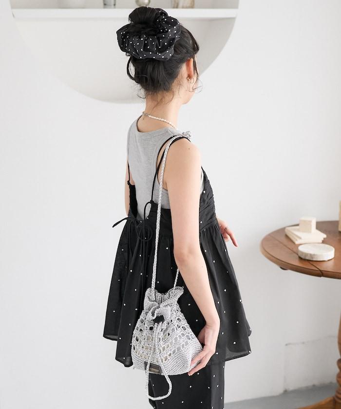 印度風亮片點點刺繡 後背開口 罩杯吊帶上衣（可搭配成套）