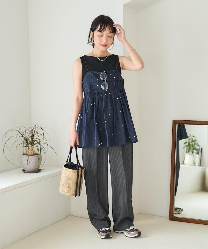 印度風亮片點點刺繡 後背開口 罩杯吊帶上衣（可搭配成套）