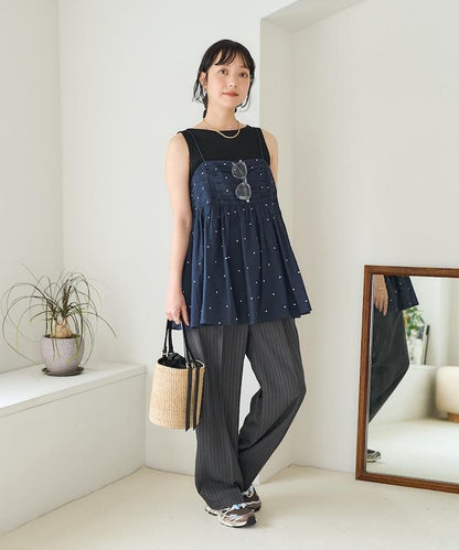 印度風亮片點點刺繡 後背開口 罩杯吊帶上衣（可搭配成套）