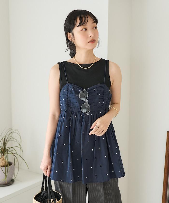 印度風亮片點點刺繡 後背開口 罩杯吊帶上衣（可搭配成套）