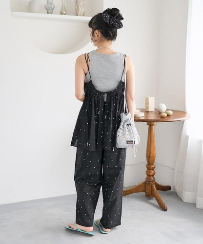 印度風亮片點點刺繡 後背開口 罩杯吊帶上衣（可搭配成套）