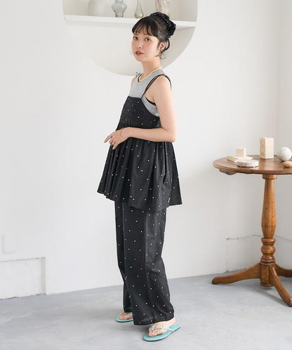 印度風亮片點點刺繡 後背開口 罩杯吊帶上衣（可搭配成套）