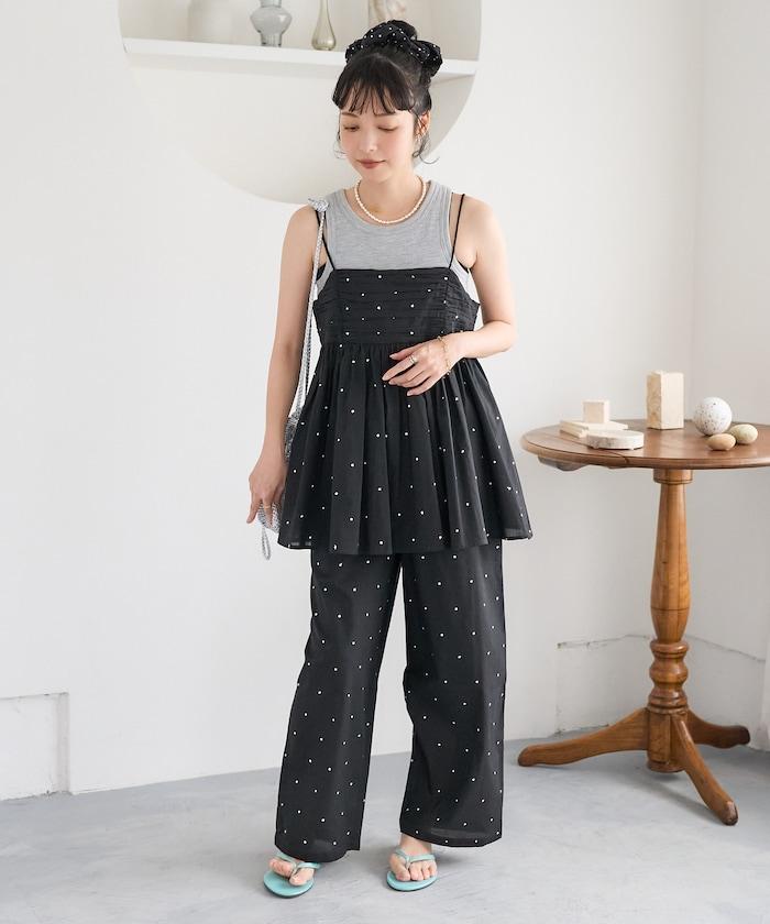 印度風亮片點點刺繡 後背開口 罩杯吊帶上衣（可搭配成套）