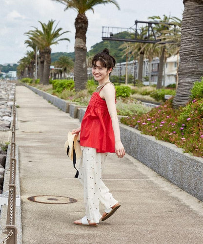 印度棉薄紗 後開口設計 吊帶背心