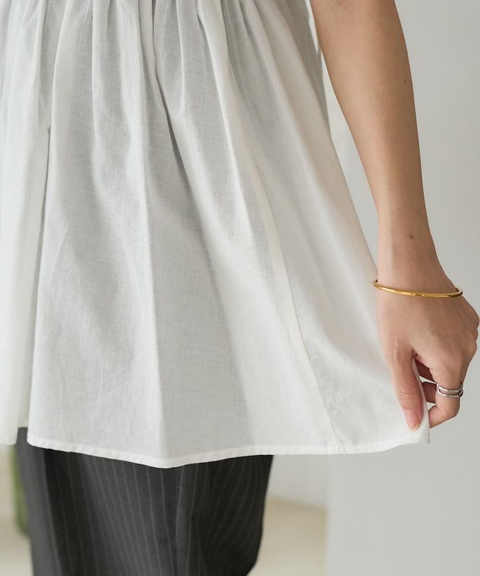 印度棉薄紗 後開口設計 吊帶背心