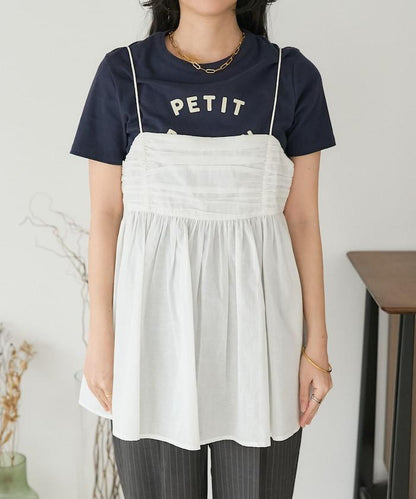 印度棉薄紗 後開口設計 吊帶背心