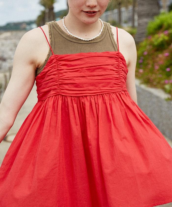 印度棉薄紗 後開口設計 吊帶背心