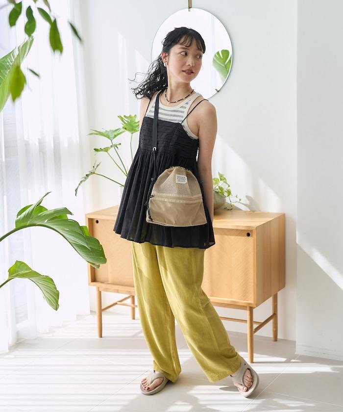 印度棉薄紗 後開口設計 吊帶背心