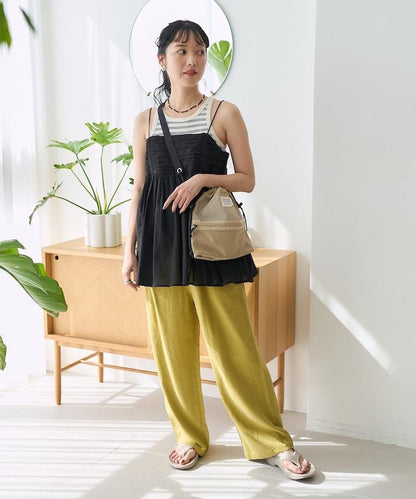 印度棉薄紗 後開口設計 吊帶背心