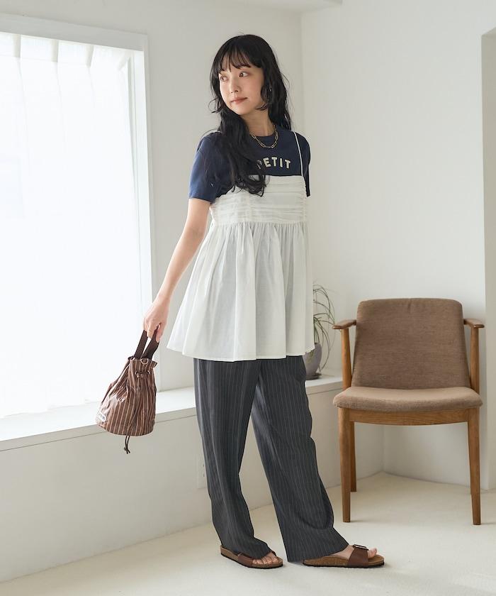 印度棉薄紗 後開口設計 吊帶背心