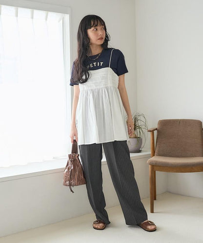 印度棉薄紗 後開口設計 吊帶背心