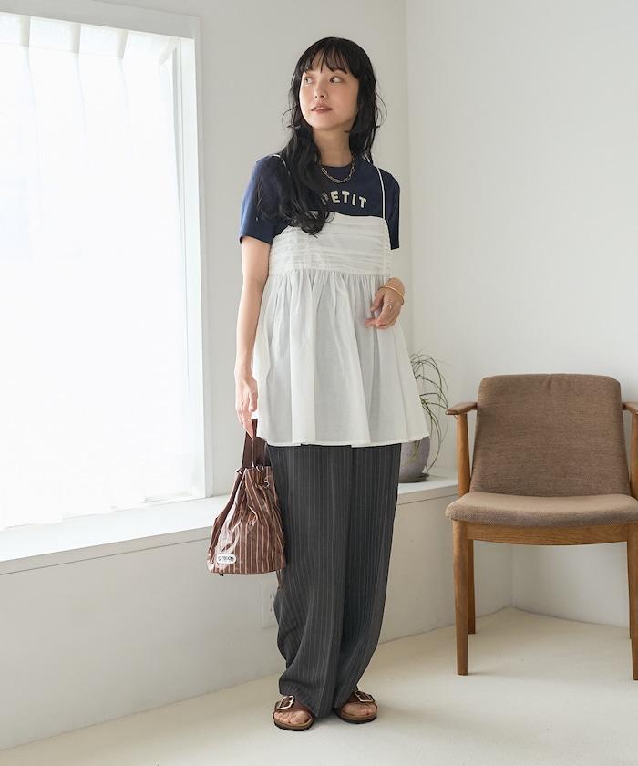 印度棉薄紗 後開口設計 吊帶背心