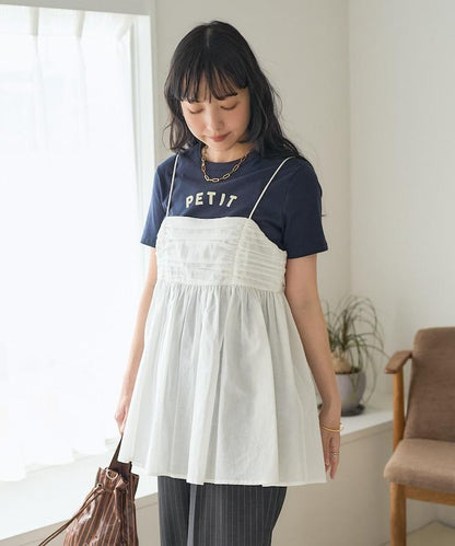 印度棉薄紗 後開口設計 吊帶背心