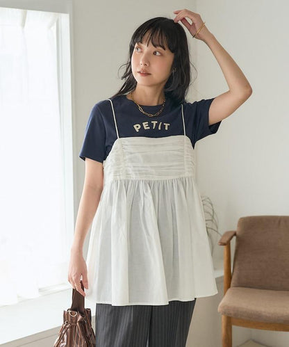 印度棉薄紗 後開口設計 吊帶背心