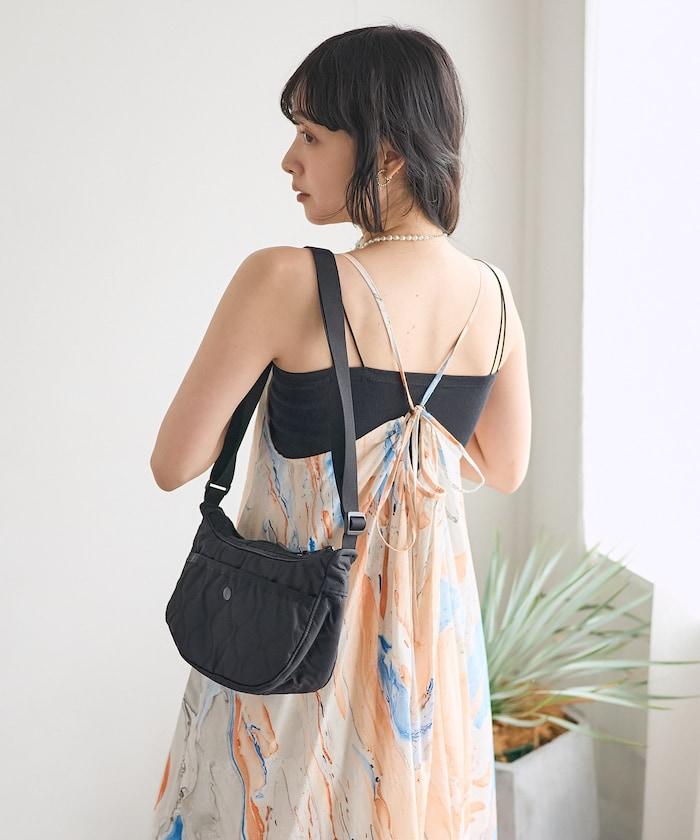 印度大理石印花吊帶連衣裙