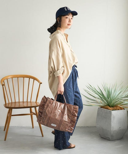 印度工藝拉梅亮點刺繡 鬆緊設計 可成套搭配 休閒褲