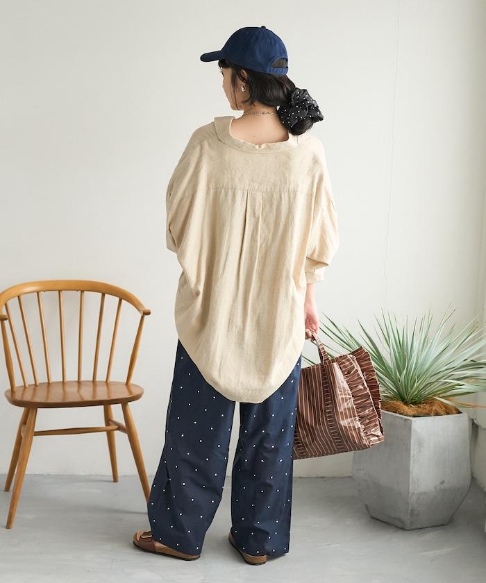 印度工藝拉梅亮點刺繡 鬆緊設計 可成套搭配 休閒褲