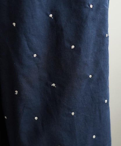 印度工藝拉梅亮點刺繡 鬆緊設計 可成套搭配 休閒褲