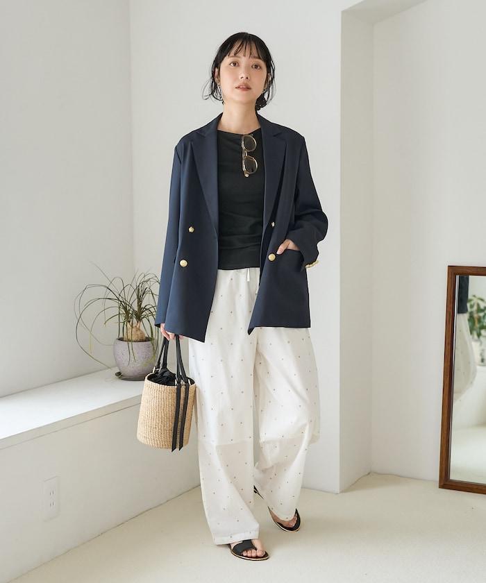 印度工藝拉梅亮點刺繡 鬆緊設計 可成套搭配 休閒褲