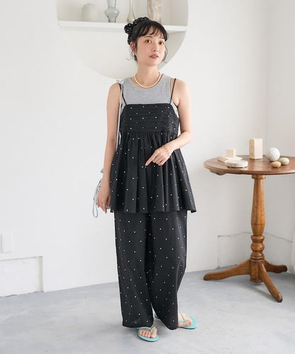 印度工藝拉梅亮點刺繡 鬆緊設計 可成套搭配 休閒褲