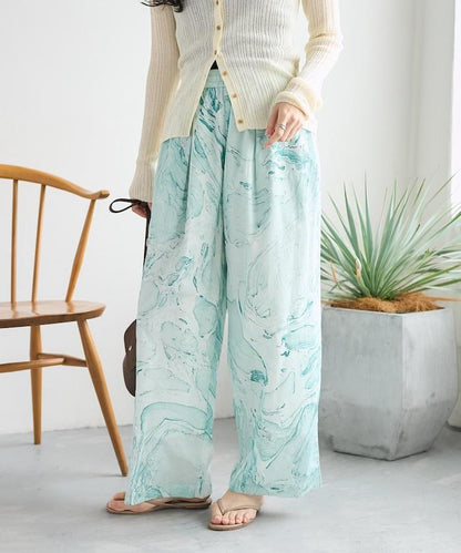 印度大理石紋印花 休閒褲