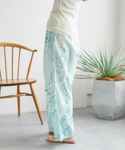 印度大理石紋印花 休閒褲