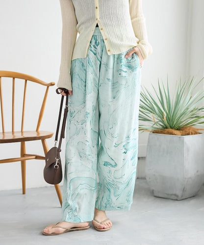 印度大理石紋印花 休閒褲