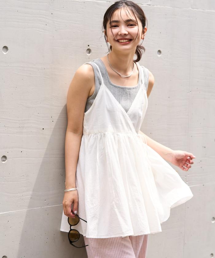 印度風 交叉設計 吊帶 罩衫