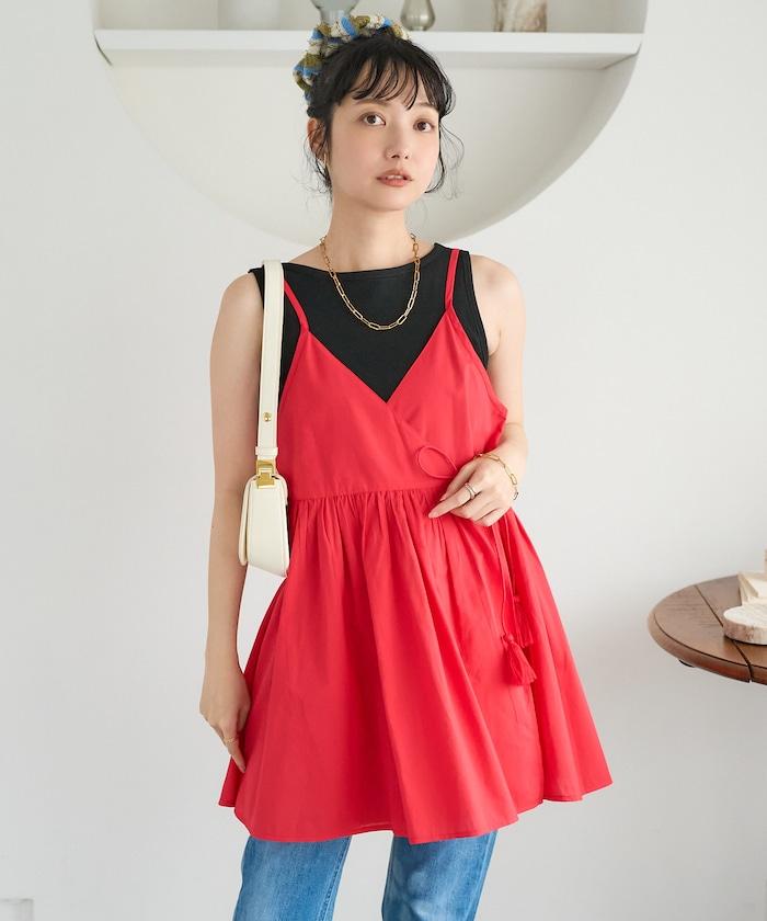 印度風 交叉設計 吊帶 罩衫