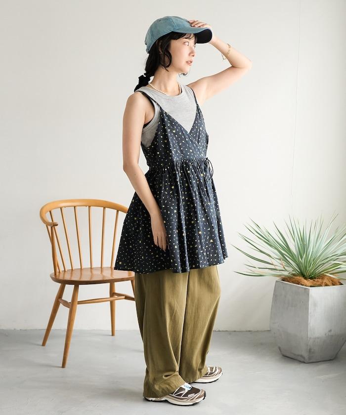 印度風 交叉設計 吊帶 罩衫