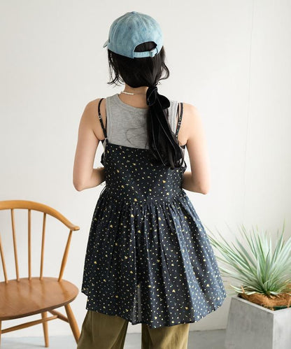 印度風 交叉設計 吊帶 罩衫