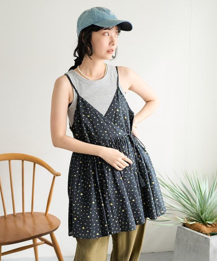 印度風 交叉設計 吊帶 罩衫