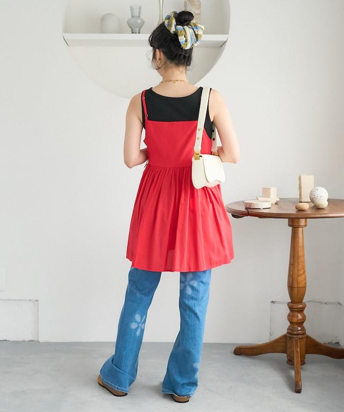 印度風 交叉設計 吊帶 罩衫